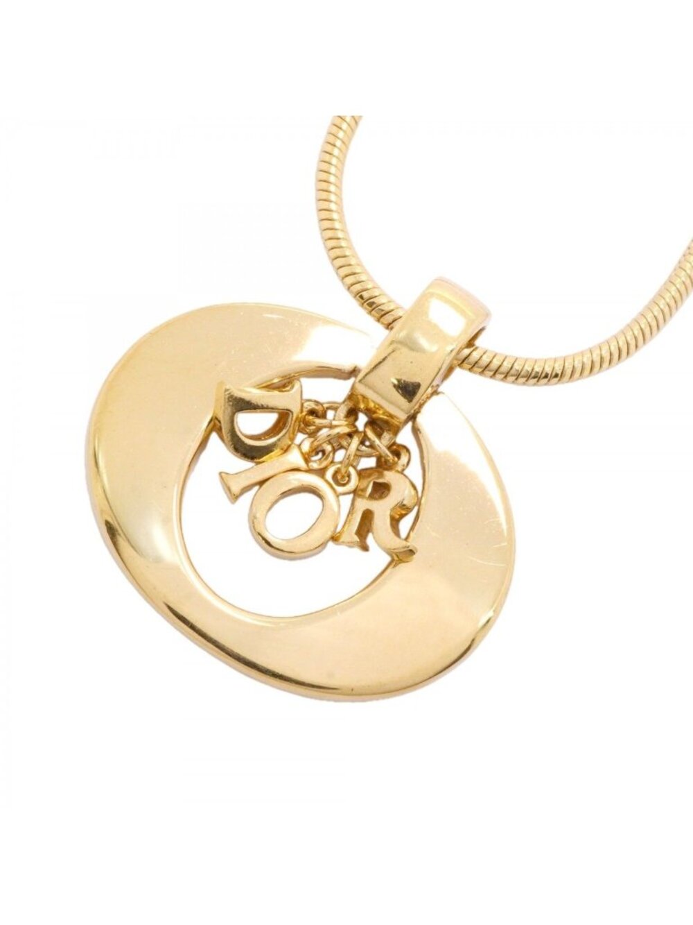 Dior Necklace Logo Gold Plated